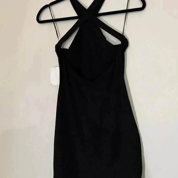 NWT Naked Wardrobe Halter Neck Cross Back Dress - Large - Picture 4 of 4